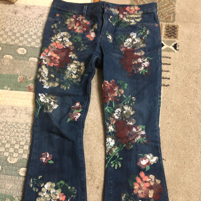 送料無料/即納】 Gucci 花柄 フラワー柄 フレアデニム 16aw Gucci