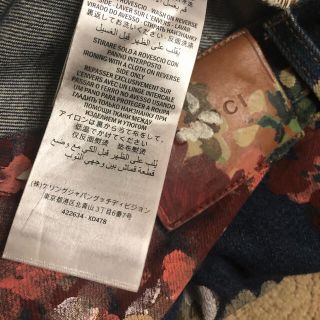 Gucci 花柄 フラワー柄 フレアデニム 16aw Gucci 花柄 フラワー柄 フレアデニム 16aw