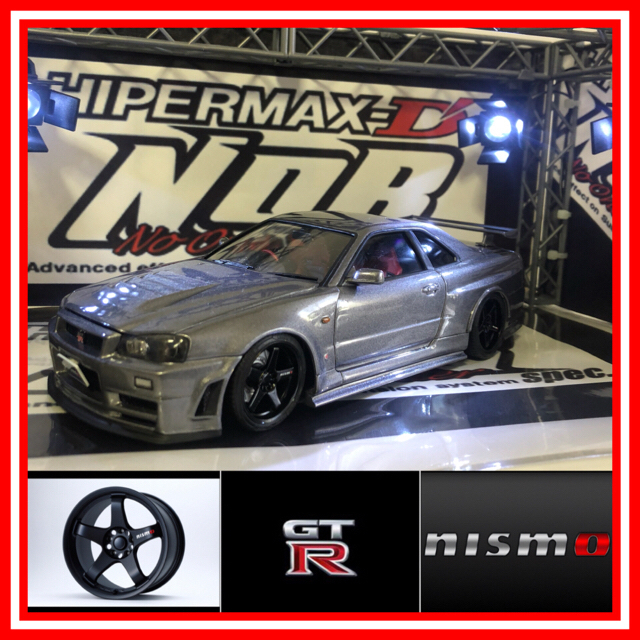 模型/プラモデルNO.116  1/24  R34 GTR nismo Z-tune 完成品