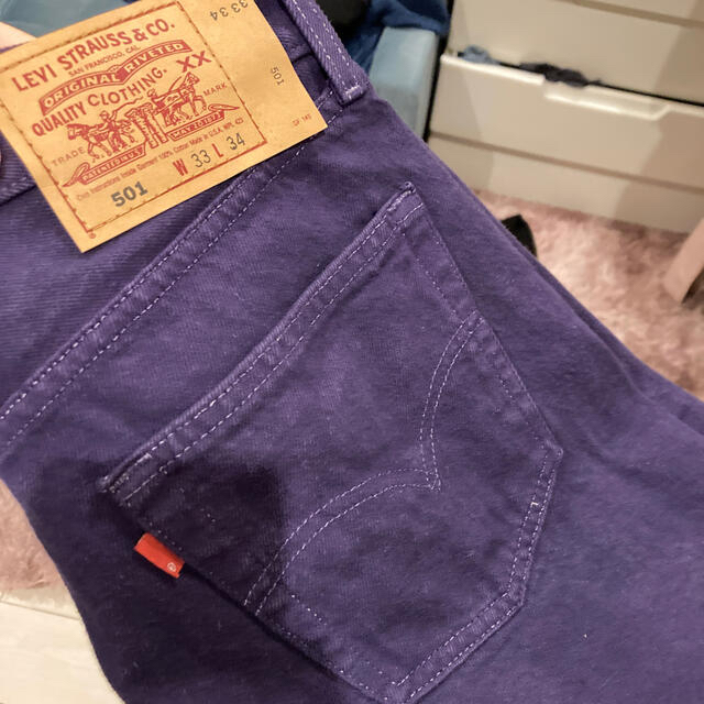 【新古品】 2008's LEVI'S 501 ダークパープル デニムパンツ