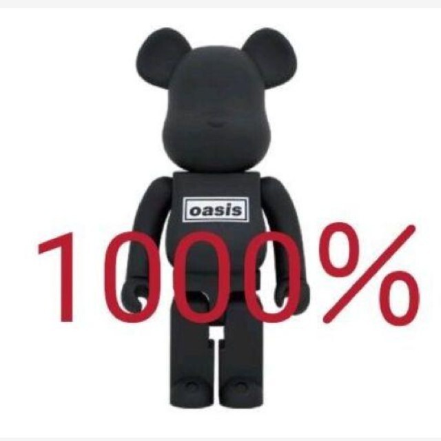 MEDICOM TOY(メディコムトイ)の「定価以下」BE@RBRICK OASIS 1000%  BLACK　オアシス エンタメ/ホビーのおもちゃ/ぬいぐるみ(キャラクターグッズ)の商品写真