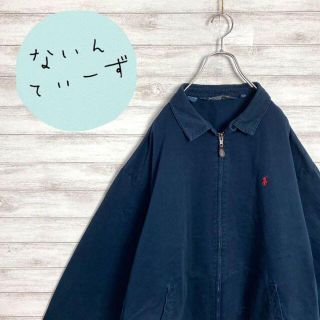 ポロラルフローレン(POLO RALPH LAUREN)の【大人気】90s ラルフローレン　ワンポイント　刺繍ロゴ　スウィングトップ(ブルゾン)