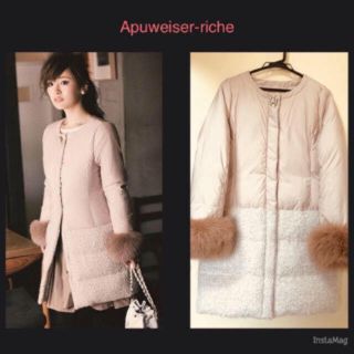Apuweiser-riche(ダウンコート ・ ピンク/桃色系)のフリマ Apuweiser-riche(ダウンコート ・ ピンク/桃色系)のフリマ