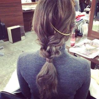 プリュイ風無造作ヘアー★クレセントコーム(ヘアピン)