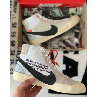 オフホワイト(OFF-WHITE)のNIKE OFF WHITE THE TEN BLAZER MID 28.0(スニーカー)