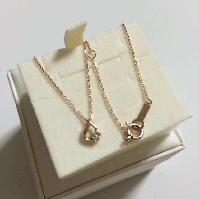 美品 k10 4°C 雫 ネックレス ✨　しずくレディース