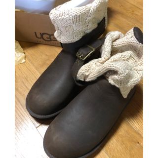 アグ(UGG)の本日値下げ！UGGアグのニットエンジニア風ショートブーツ(ブーツ)