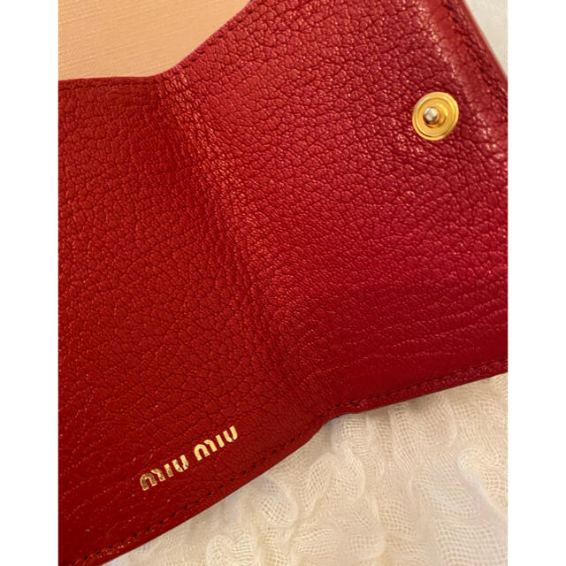 miumiu(ミュウミュウ)のミュウミュウ　ラブレター　ミニ財布　miumiu レディースのファッション小物(財布)の商品写真