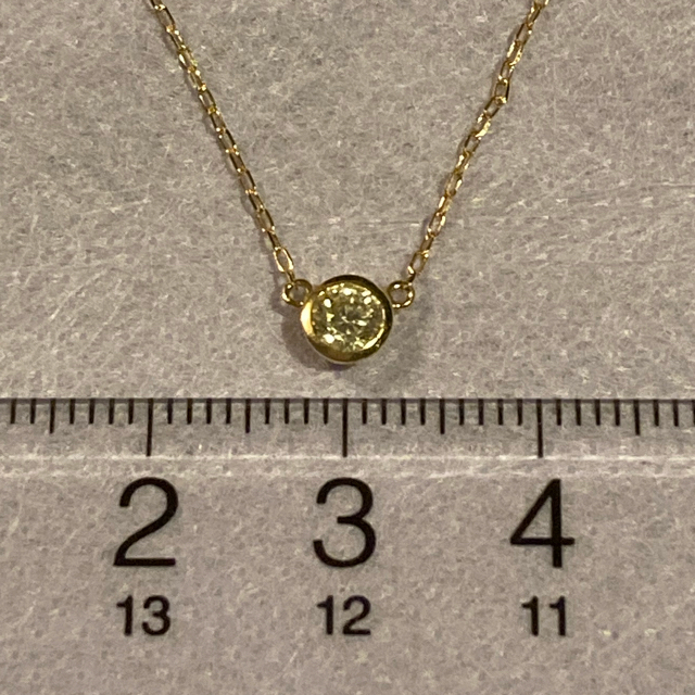 ダイヤモンド 0.2カラット k18 ネックレス レディースのアクセサリー(ネックレス)の商品写真