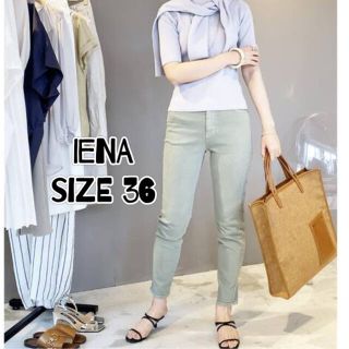 イエナ(IENA)のクリーニング済美品♤IENA コットンレーヨンソフトスリムパンツ size36(カジュアルパンツ)