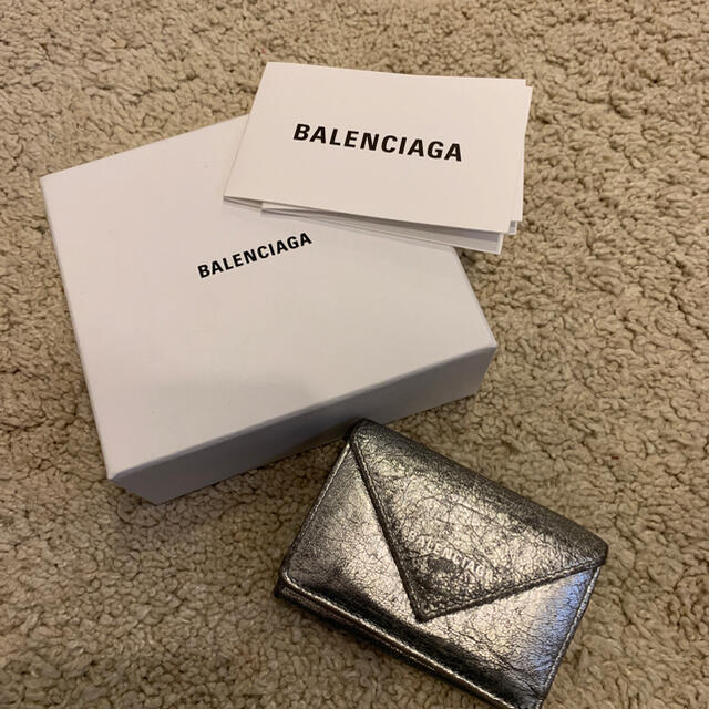 BALENCIAGA シルバー ミニ財布【載せ直し】 - 財布