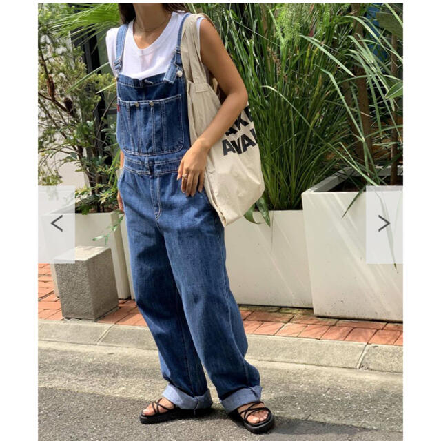 via j(ヴィアジェイ) デニムオーバーオール　canal jean