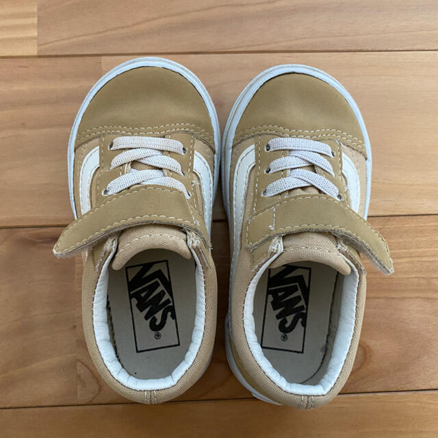 VANS(ヴァンズ)のvans オールドスクール　ベージュ　14㎝ キッズ/ベビー/マタニティのベビー靴/シューズ(~14cm)(スニーカー)の商品写真