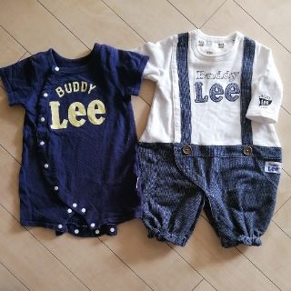 バディーリー(Buddy Lee)のLee★ロンパース2枚セット★50-60cm★長袖・半袖(ロンパース)