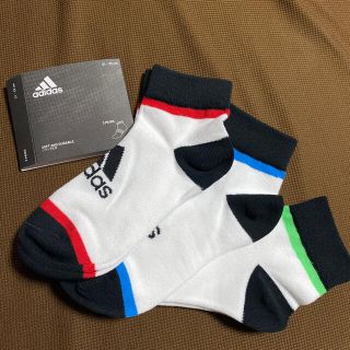 アディダス(adidas)のアディダスソックス　21センチ〜23センチ　3足(靴下/タイツ)