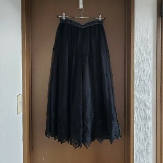 アクシーズファム(axes femme)のaxes femme＊チュールレースフレアパンツ(クロ)(その他)