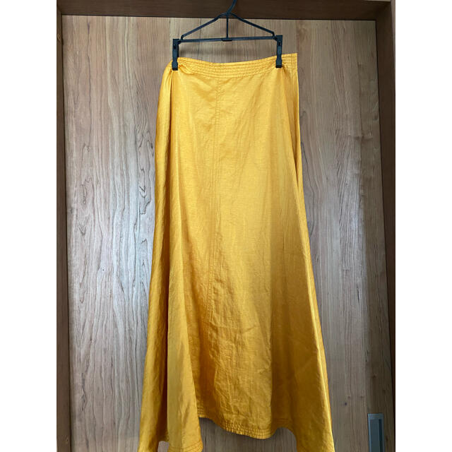 Noble(ノーブル)のNOBLE ブライト麻/TAロングフレアースカート レディースのスカート(ロングスカート)の商品写真