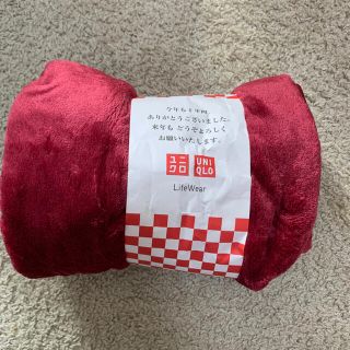 ユニクロ(UNIQLO)のユニクロ　フリースブランケット　ノベルティ(毛布)