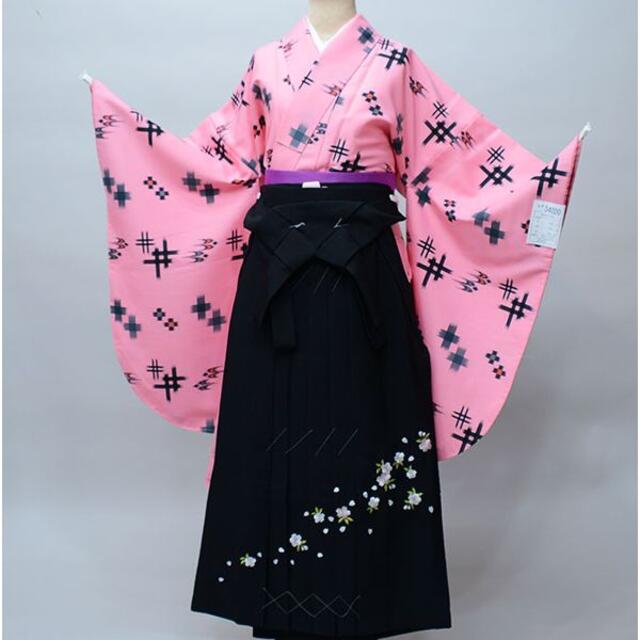 袴フルセット ジュニア用 135～150cm 袴変更可 卒業式 NO34020 キッズ/ベビー/マタニティのキッズ服女の子用(90cm~)(和服/着物)の商品写真