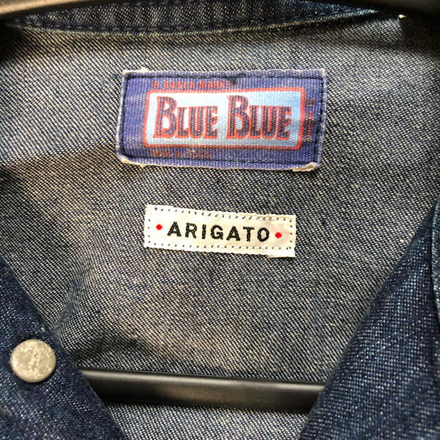 BLUE BLUE(ブルーブルー)のBLUE BLUE  デニムジャケット　サイズ0 メンズのジャケット/アウター(Gジャン/デニムジャケット)の商品写真
