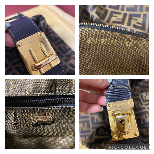 FENDI(フェンディ)の【美品】FENDI フェンディ　ズッカ柄バニティバッグ ☆正規品☆ヴィンテージ レディースのバッグ(ハンドバッグ)の商品写真