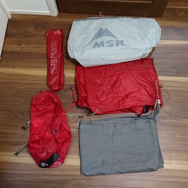 MSR(エムエスアール)のMSR ハバNX 旧モデル　1人用テント　フットプリント付き 美品　使用２回 スポーツ/アウトドアのアウトドア(テント/タープ)の商品写真