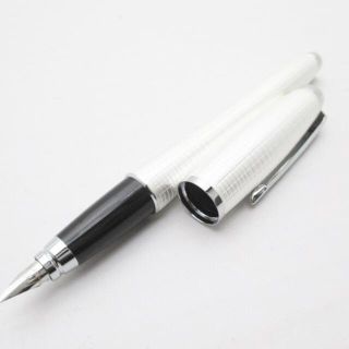 パーカー(Parker)のパーカー 万年筆美品  - シルバー×白(ペン/マーカー)