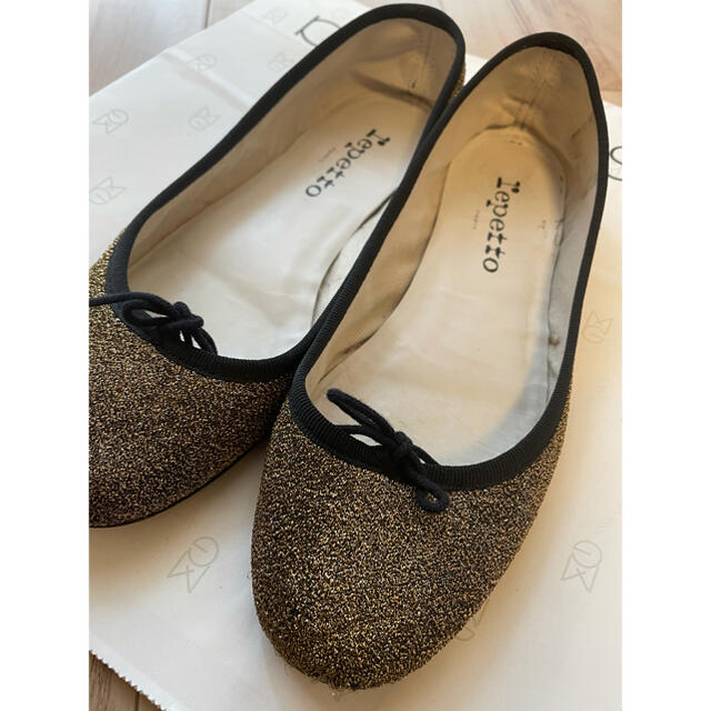 repetto(レペット)のレペット  reppetto  ラメゴールド レディースの靴/シューズ(バレエシューズ)の商品写真