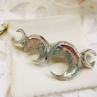 プリュイ　ムーン　バレッタ　シルバー　PLUIE ヘアアクセサリー