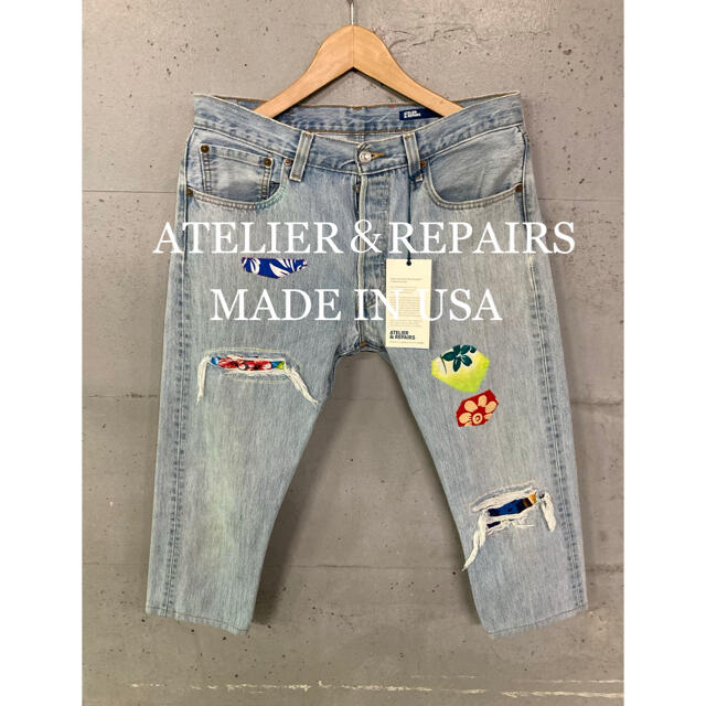 未使用！タグ付き！ATELIER＆REPAIRS リメイクデニム！アメリカ製！