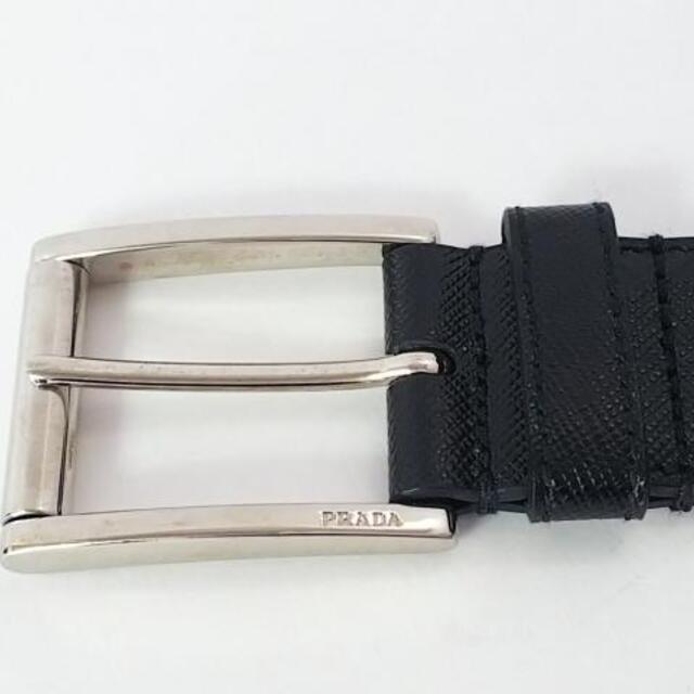 PRADA - プラダ ベルト 80/32 - 黒×シルバーの通販 by ブランディア