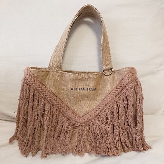 alexia stam V Long Fringe Small Tote Bag