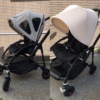 エアバギー(AIRBUGGY)のことり様　Bugaboo Bee5 バガブービー5 ブラック　サンキャノピー2種(ベビーカー/バギー)