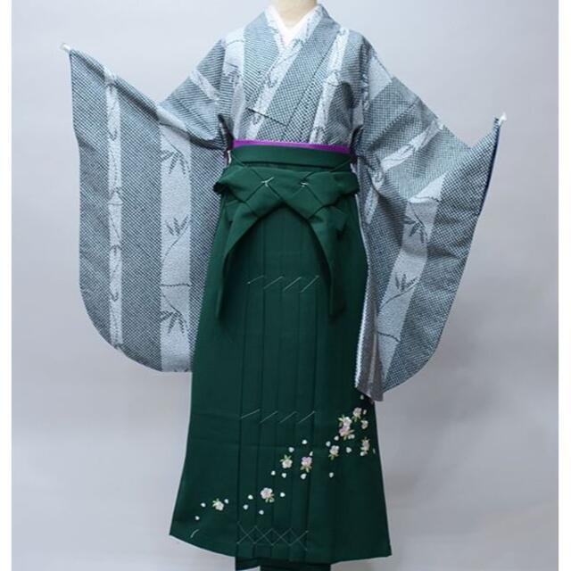 袴フルセット ジュニア用 135～150cm 袴変更可 黒系 NO34001 - 和服/着物