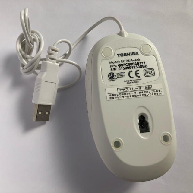 東芝(トウシバ)の有線マウス スマホ/家電/カメラのPC/タブレット(PC周辺機器)の商品写真