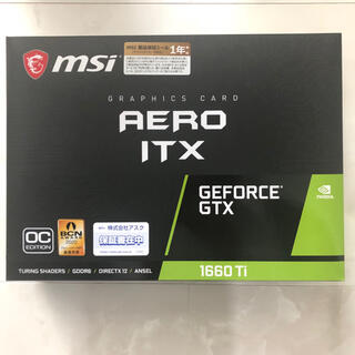 AERO ITX GEFORCE GTX 1660Ti msi 新品(PCパーツ)