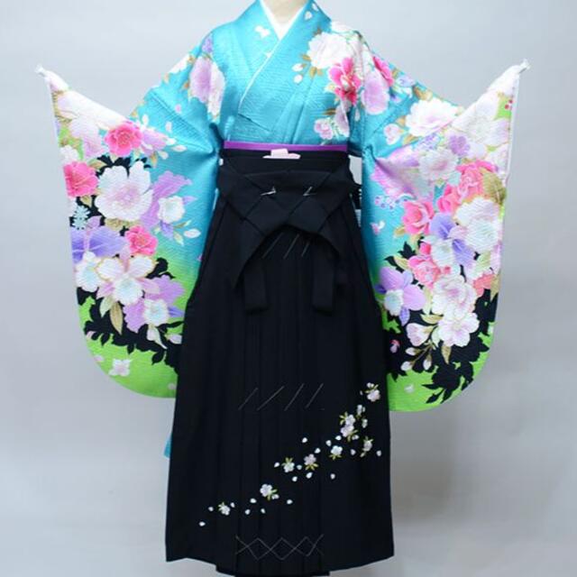 袴フルセット ジュニア用 135～150cm 袴変更可 卒業式 NO34169 切売