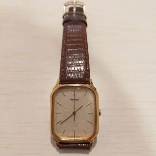 セイコー(SEIKO)の【とこむ様】SEIKO レディース腕時計 ゴールド×ブラウン(腕時計)