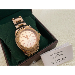 ヴィーダプラス(VIDA＋)のVIDA＋　腕時計　ピンクゴールド(腕時計)