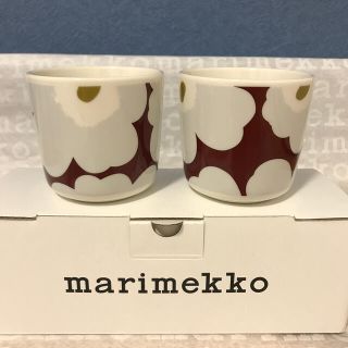 マリメッコ(marimekko)の新品！　マリメッコ　ウニッコ　ラテマグ　２個セット(食器)