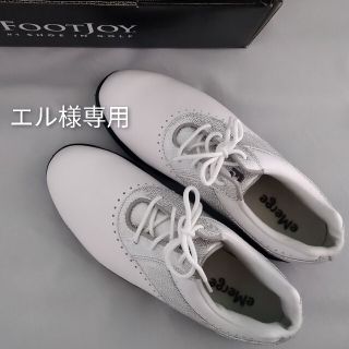 フットジョイ(FootJoy)のゴルフシューズ　FootJoyフットジョイ　レディース　ホワイトシルバー　(シューズ)