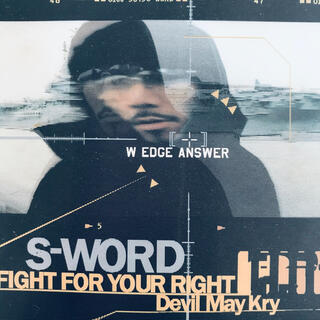 ナイトレイド(nitraid)のS-WORD FIGHT FOR YOUR RIGHT プロモーションステッカー(ミュージシャン)