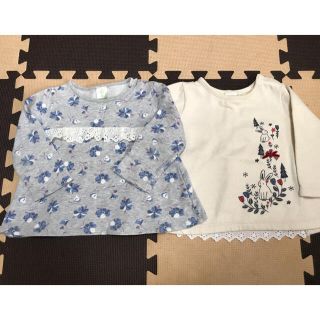 アカチャンホンポ(アカチャンホンポ)の女の子トレーナー☆2着セット(Tシャツ/カットソー)