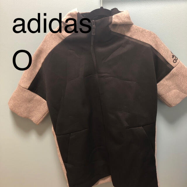 adidas(アディダス)の♪038 adidas アディダス　半袖　ジップパーカー メンズのトップス(パーカー)の商品写真