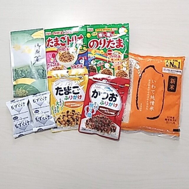 米 ふりかけ 緑茶 味噌汁 セット インテリア/住まい/日用品のキッチン/食器(食器)の商品写真