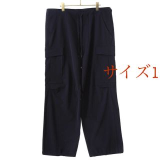 コモリ(COMOLI)のcomoli 21ss ウールギャバ6Pパンツ ネイビー  サイズ1(ワークパンツ/カーゴパンツ)