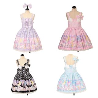 アンジェリックプリティー(Angelic Pretty)のcotton candy shop 4色　11点セット＋おまけ(セット/コーデ)