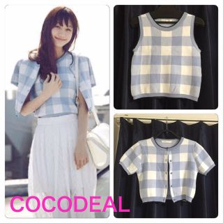 ココディール(COCO DEAL)のCOCODEAL♡チェックニットセット(ニット/セーター)