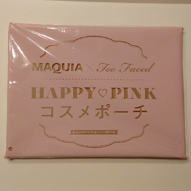 Too Faced(トゥフェイス)のMAQUIA×Too Faced　HAPPY PINK コスメポーチ レディースのファッション小物(ポーチ)の商品写真