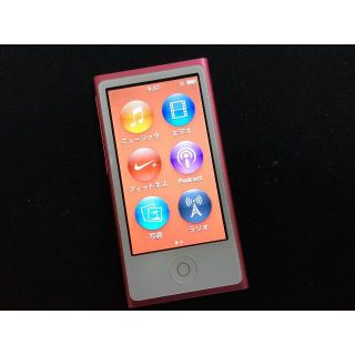 アップル(Apple)のApple iPod nano 第7世代 16GB　ピンク(ポータブルプレーヤー)